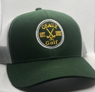 Classic Green/Whtie, Geaux Golf Trucker (Club Logo)